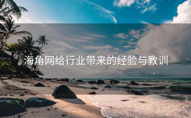 海角网给行业带来的经验与教训