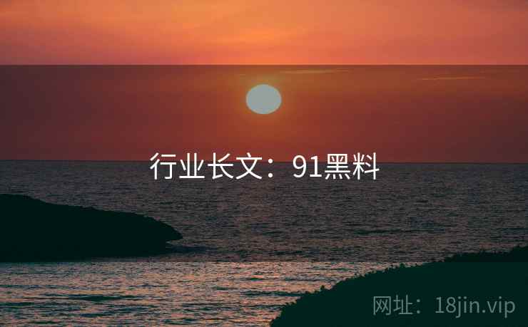 行业长文：91黑料
